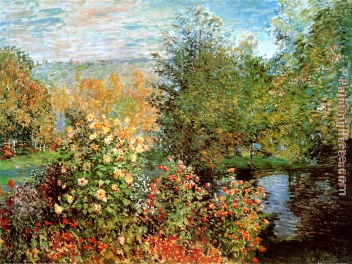 Claude Monet Stiller Winkel im Garten von Montgeron